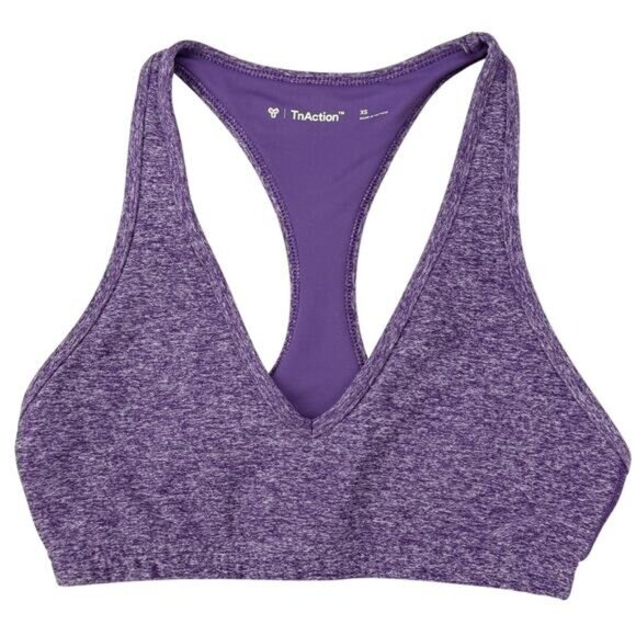 Aritzia Tna Sports Bra In Heathered Purple Size XS - Picture 2 of 5